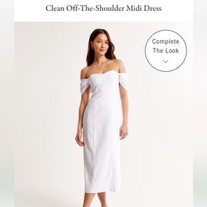 Offer the shoulder white Abercrombie dress